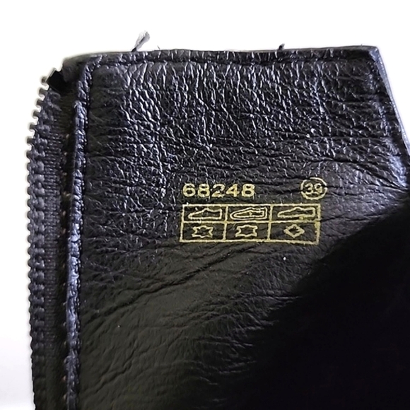 Josef Seibel Black Leather Ankle Boots White Stitching Square Toe & Heel Size 39 - Picture 13 of 16